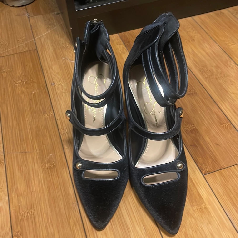 Black  velvet stiletto